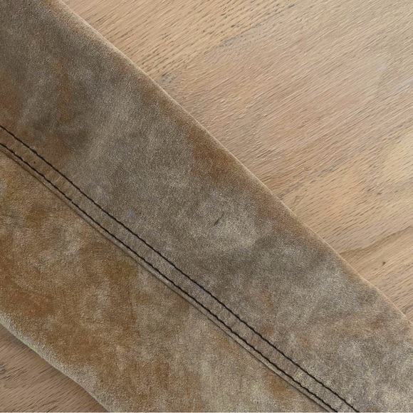 100% Leather Suede Trench Coat - Picture 4 of 8